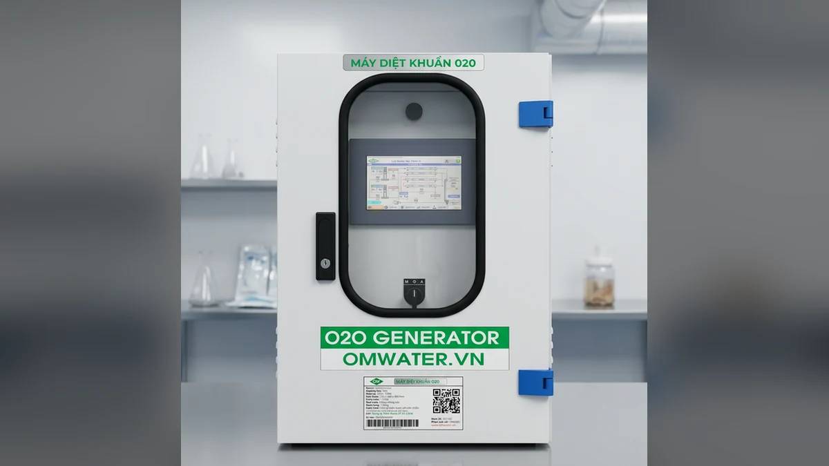 Máy Ozone OMWATER xử lý máy ozone diệt khuẩn không khí phòng nuôi cấy mô đạt chuẩn công nghiệp