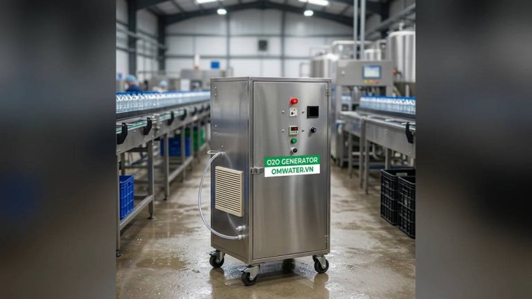 may ozone rua vo chai nhua pet