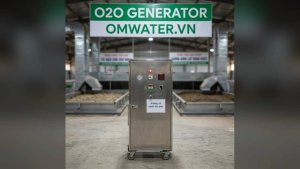 may ozone xu ly mui hoi chuong trai gia cam