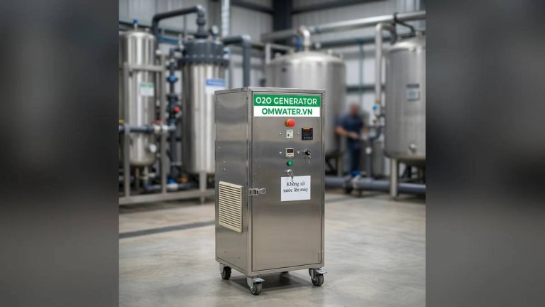 may ozone xu ly nuoc uong chan nuoi