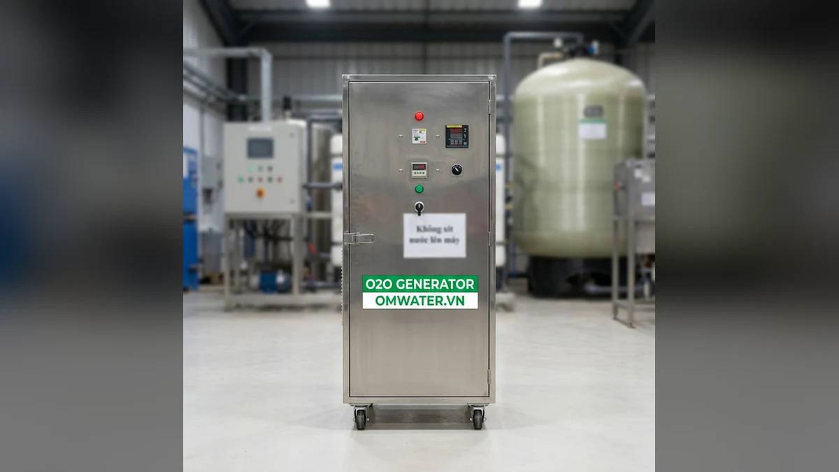 Máy Ozone OMWATER xử lý tủ điện điều khiển máy ozone kinh doanh đạt chuẩn công nghiệp
