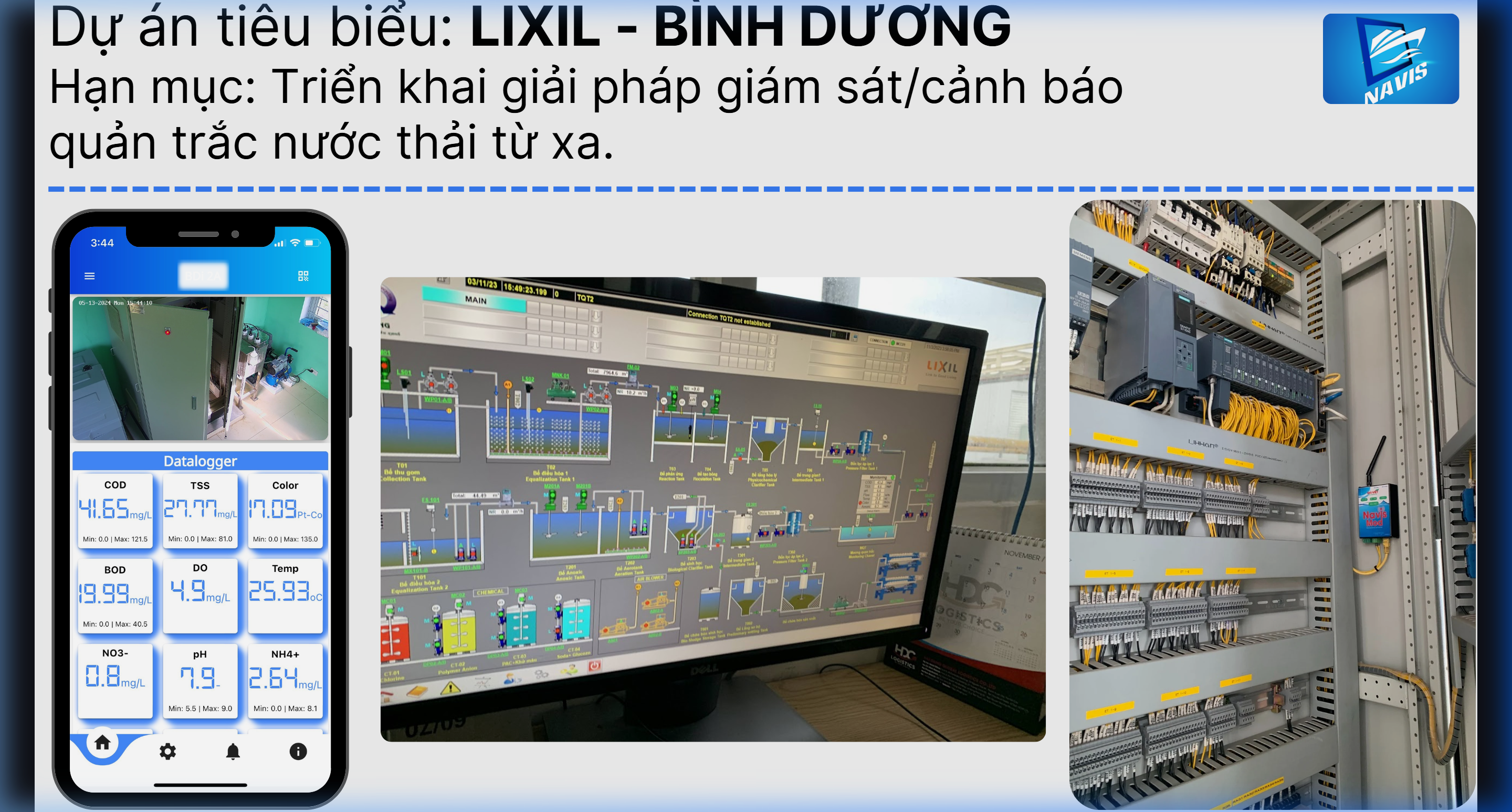 LIXIL - Giám sát nước thải