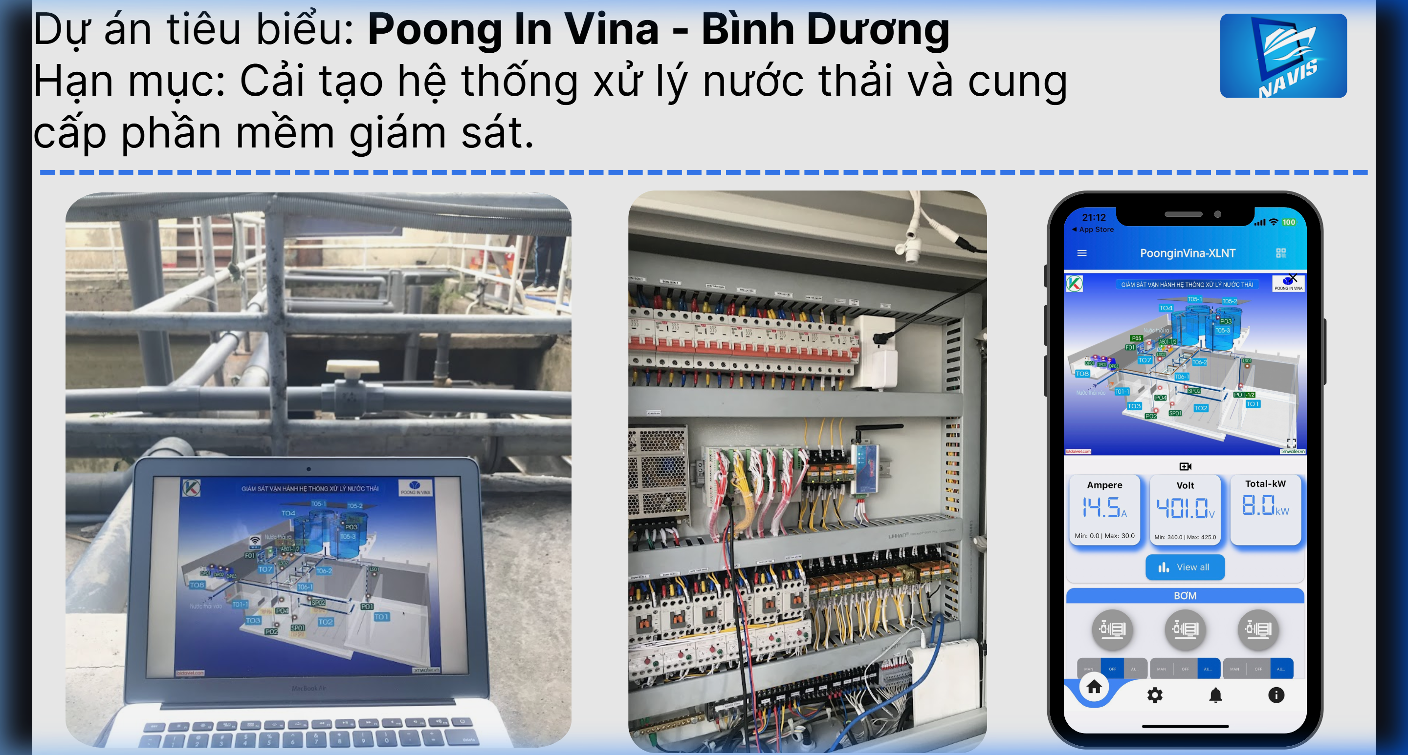 Poong In Vina - Giám sát nước thải dệt nhuộm